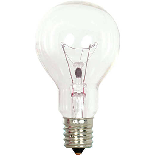 Satco 40W Clear Intermediate A15 Incandescent Ceiling Fan Light Bulb (2-Pack)
