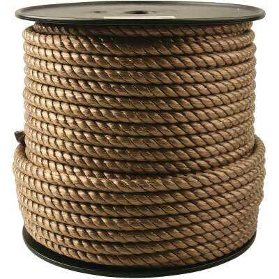 Do it Best 1/2 In. x 250 Ft. Brown Twisted Unmanila Polypropylene Rope