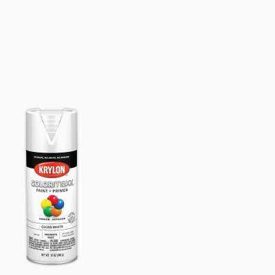 Krylon ColorMaxx 12 Oz. Gloss Spray Paint, White