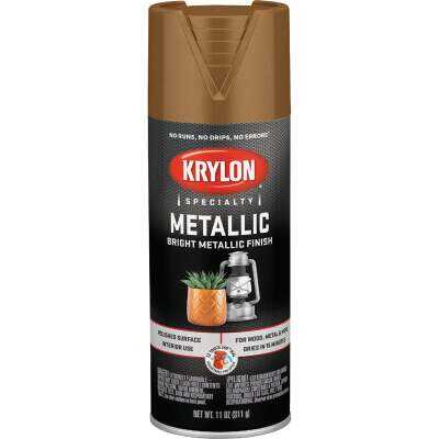 Krylon Metallic 12 Oz. Gloss Spray Paint, Brass