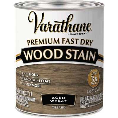 Varathane Fast Dry Aged Wheat Urethane Modified Alkyd Interior Wood Stain, 1/2 Pt.
